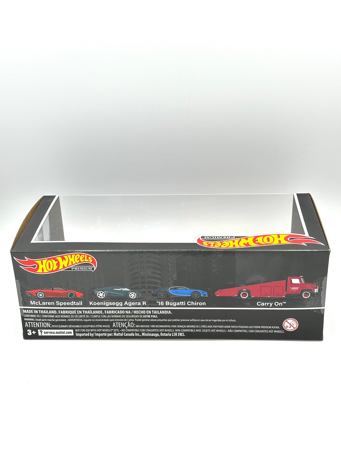 Carry On Diorama Set - Bugatti Chiron Koenigsegg Agera McLaren Speedtail