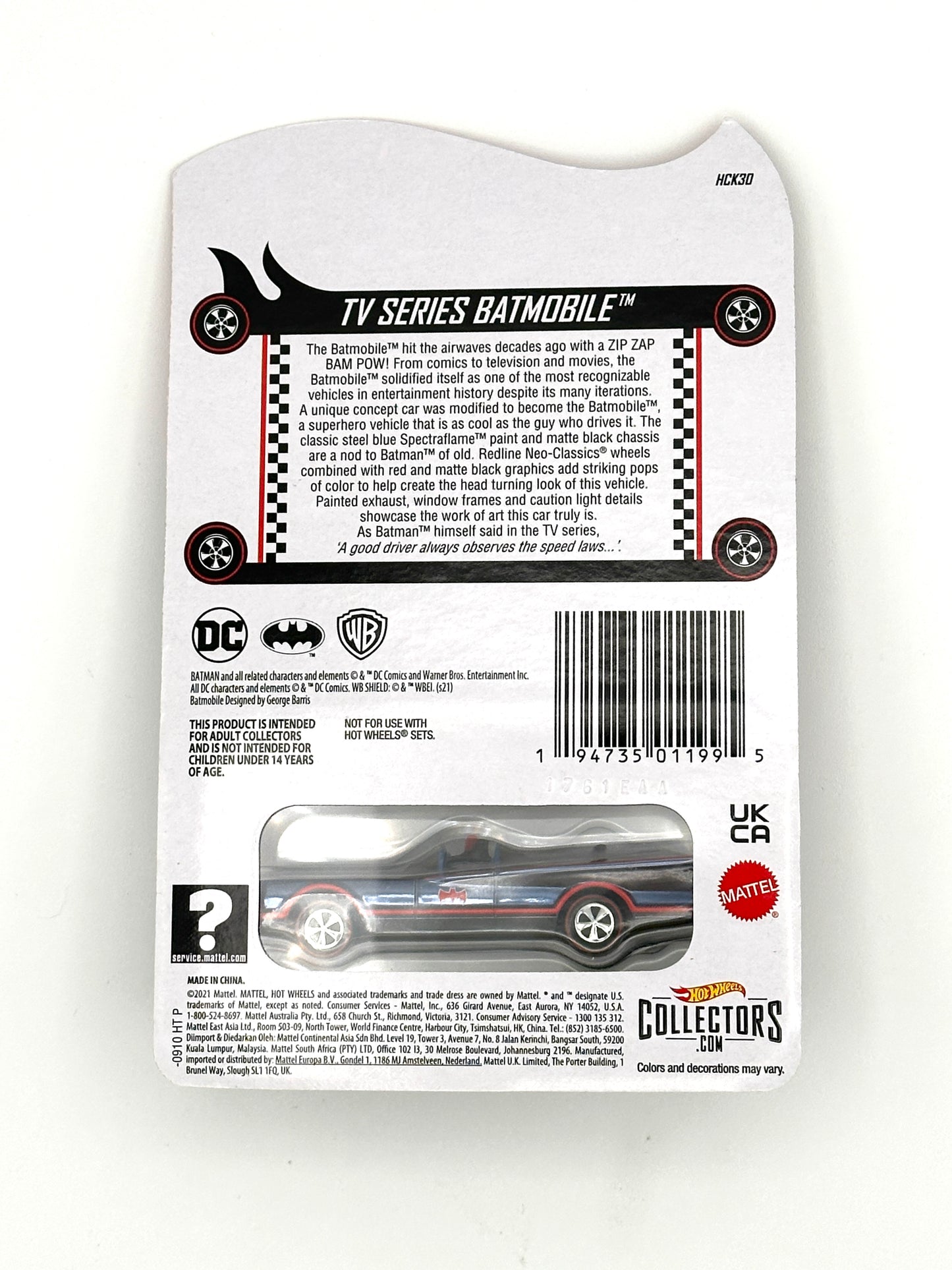 Red Line Club RLC TV Series Batmobile