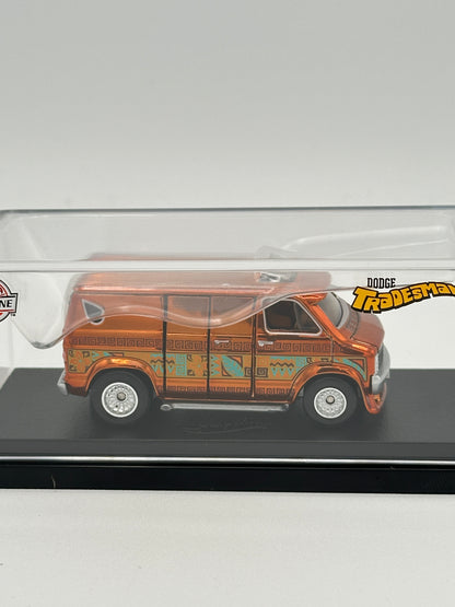 Red Line Club Exclusive 70s Dodge Tradesman Van TIKI SURF Rootbeer Spectraflame RLC