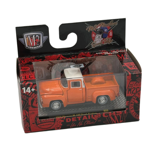 Model truck in a detailed box packaging on a white background