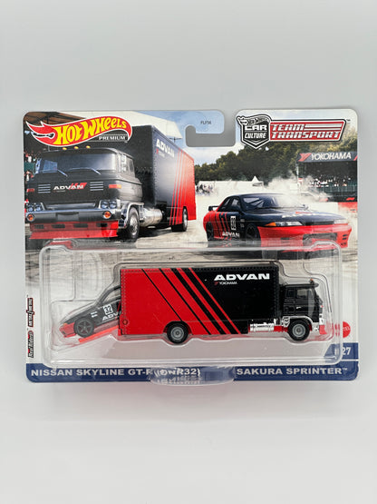 Team Transport Advan Skyline GT R32 and Sakura Sprinter