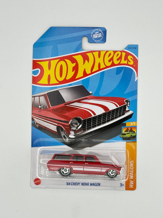 64 Chevy Nova Wagon - Red