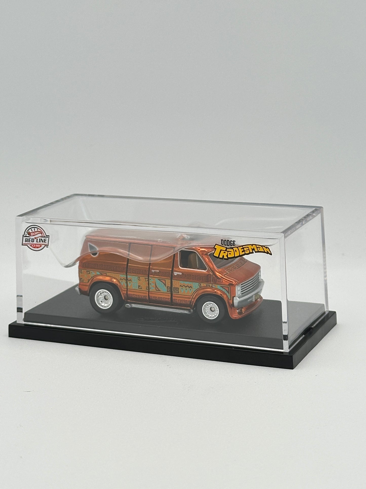 Red Line Club Exclusive 70s Dodge Tradesman Van TIKI SURF Rootbeer Spectraflame RLC