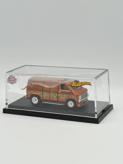 Red Line Club Exclusive 70s Dodge Tradesman Van TIKI SURF Rootbeer Spectraflame RLC