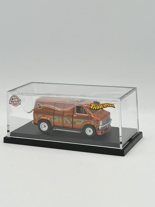 Red Line Club Exclusive 70s Dodge Tradesman Van TIKI SURF Rootbeer Spectraflame RLC