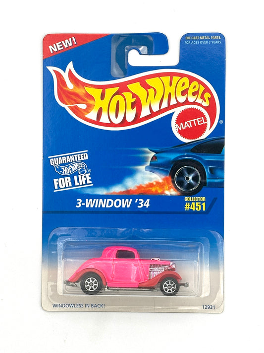 3-Window '34 Ford - Hot Pink